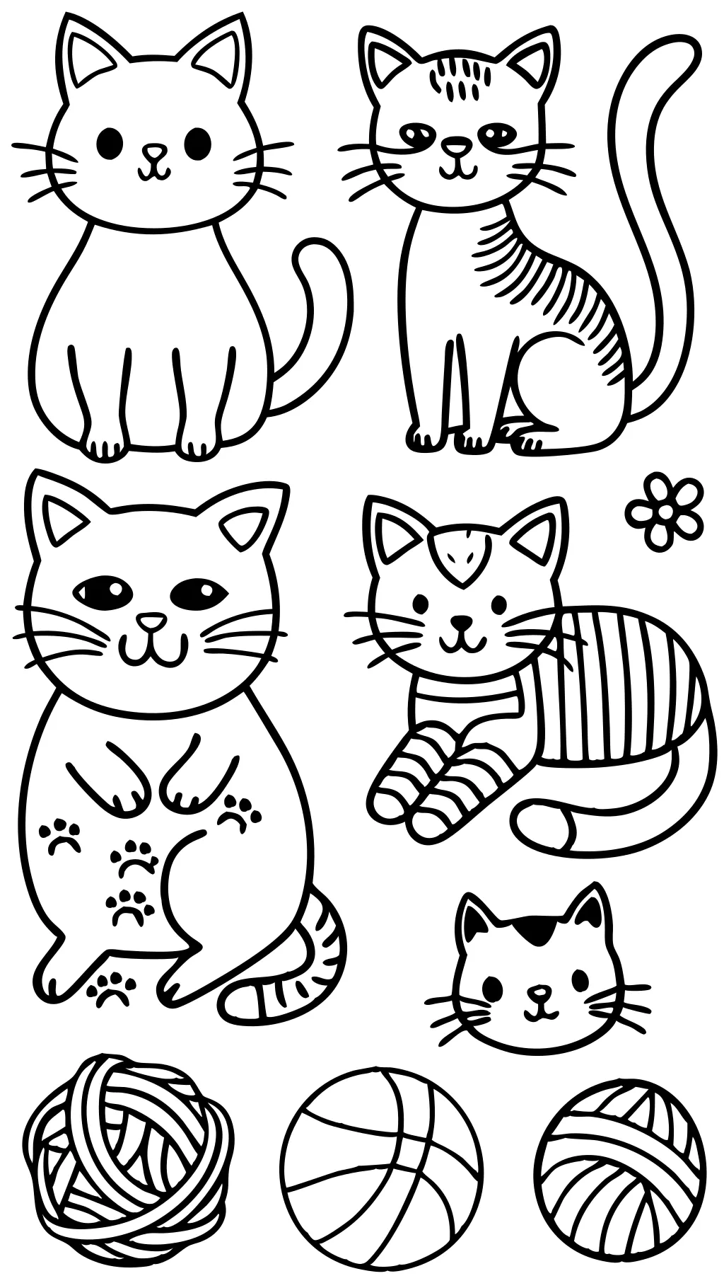 free coloring pages cats